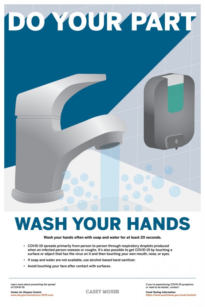 Wash Your Hands COVID Workplace Safety Poster